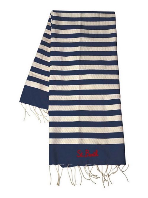 telo mare donna a righe bianco e blu MC2 Saint Barth | FOUTAS N-LIG61